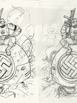 Atomic Robo Ilustração (pack lápis e tintas)