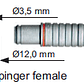 MC91044 – Cable alta frecuencia (HF) Bipolar 3 metros - Miniatura 3