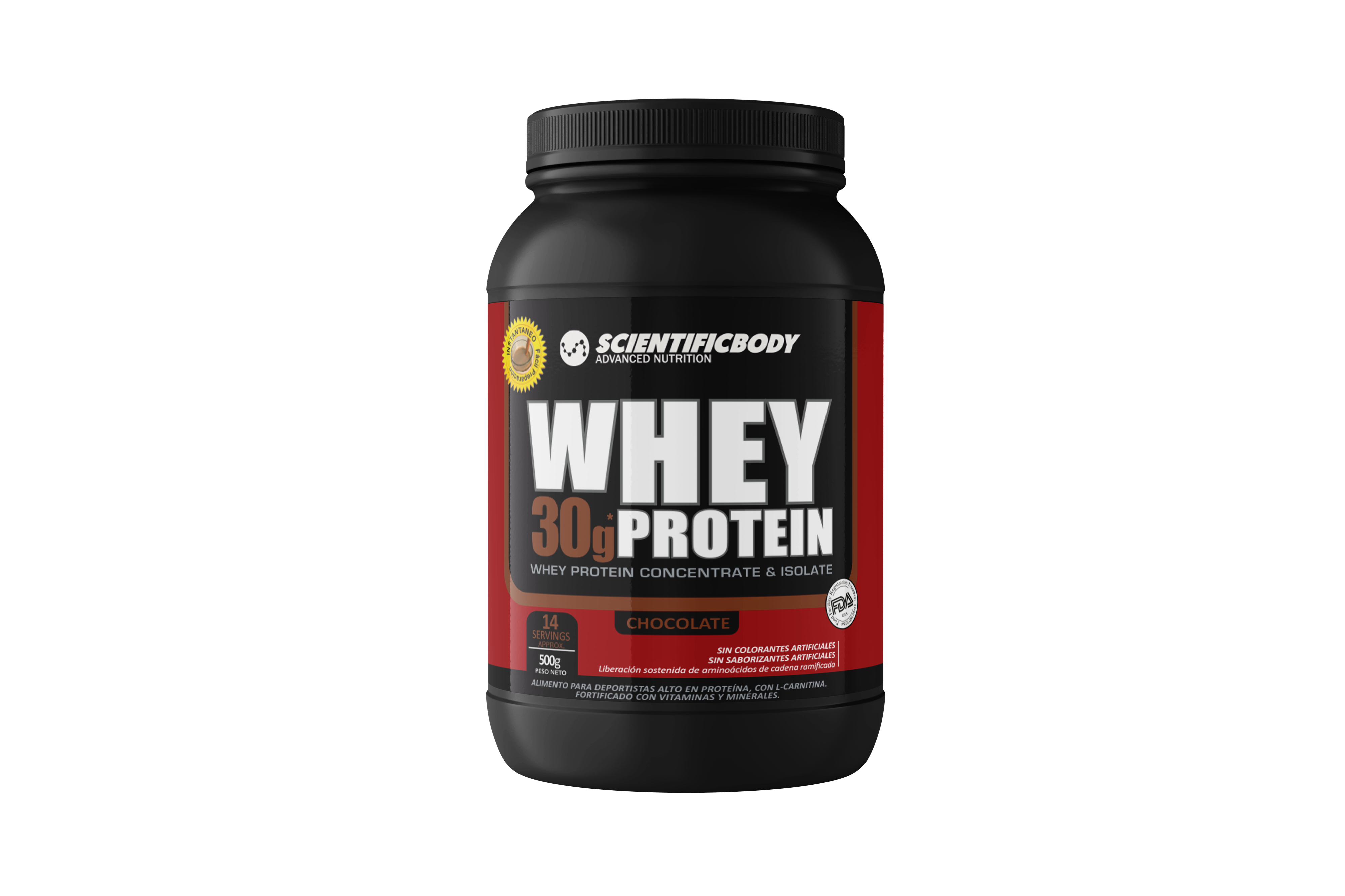 Whey Protein 500gr Sabor Chocolate 1