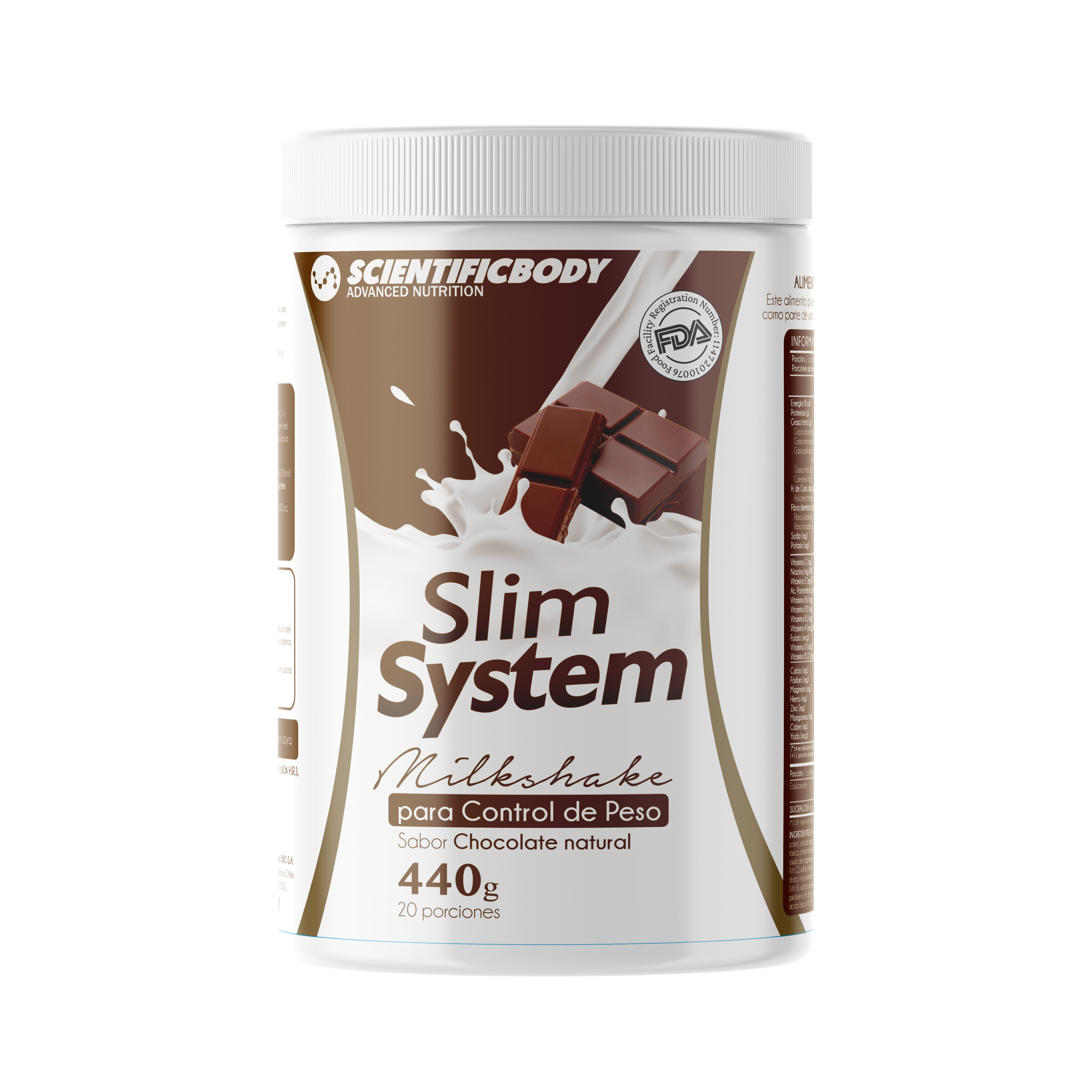 Slim System 440g Sabor Chocolate 1