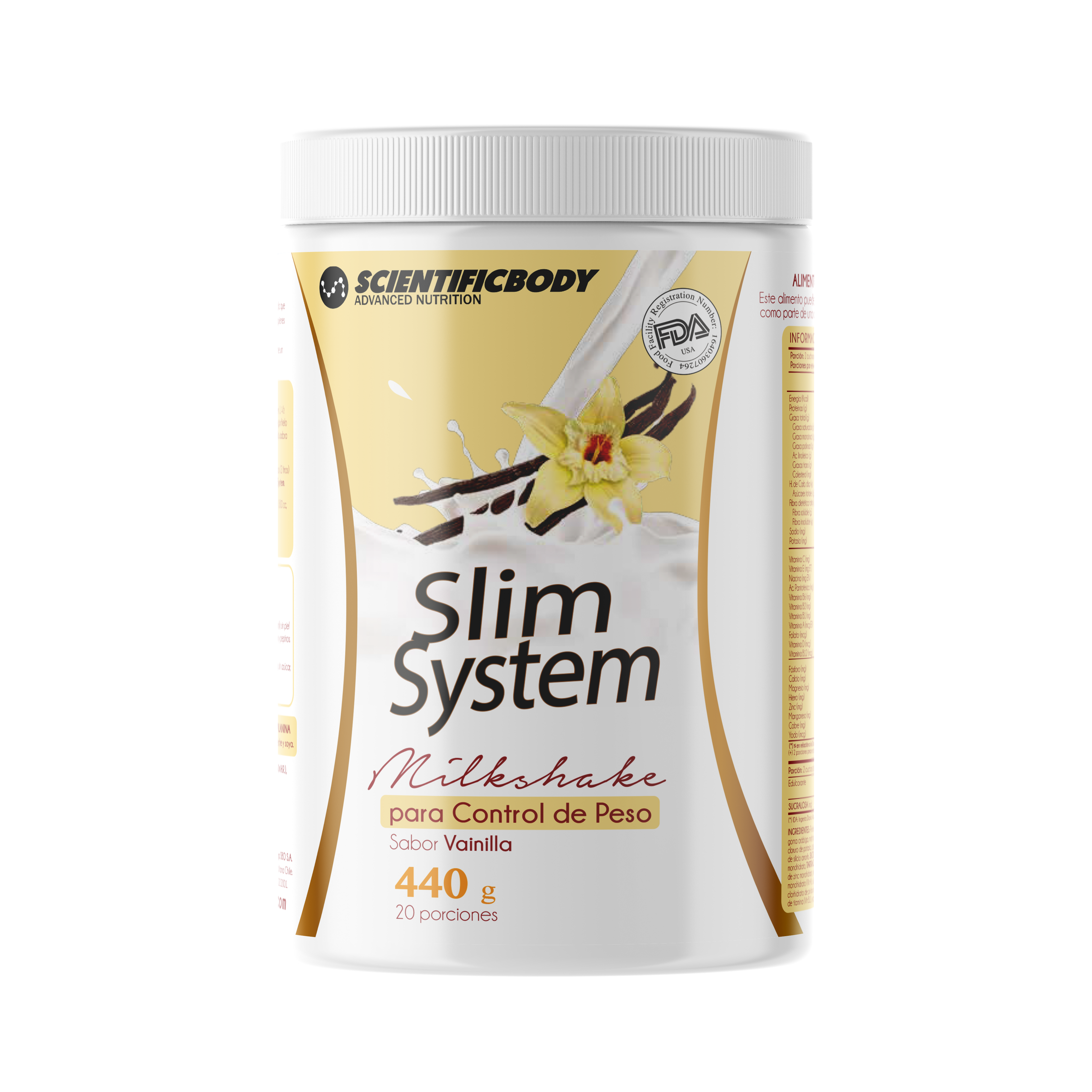 Slim System 440g Sabor Vainilla 1