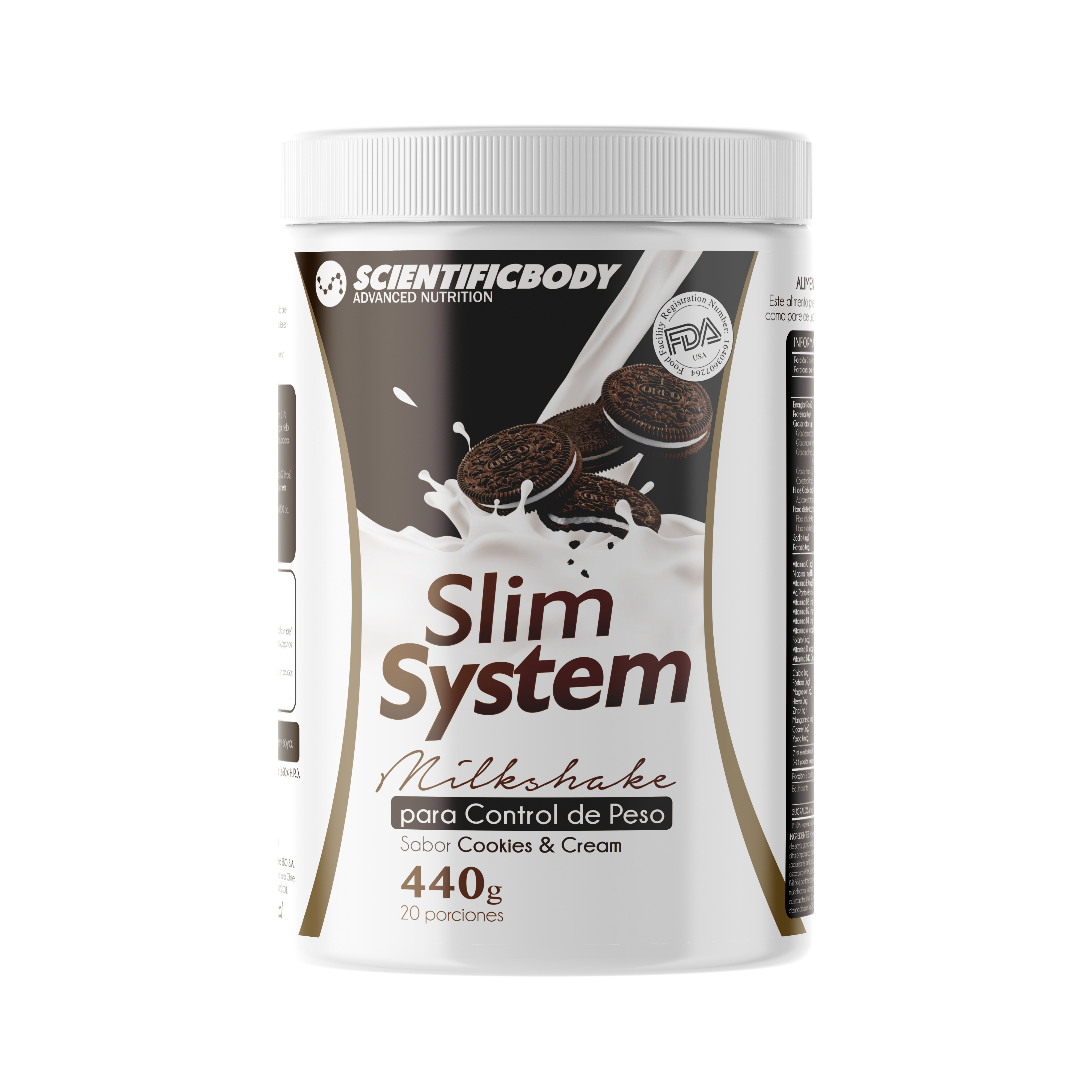 Slim System 440g Sabor Cookies and Cream  1
