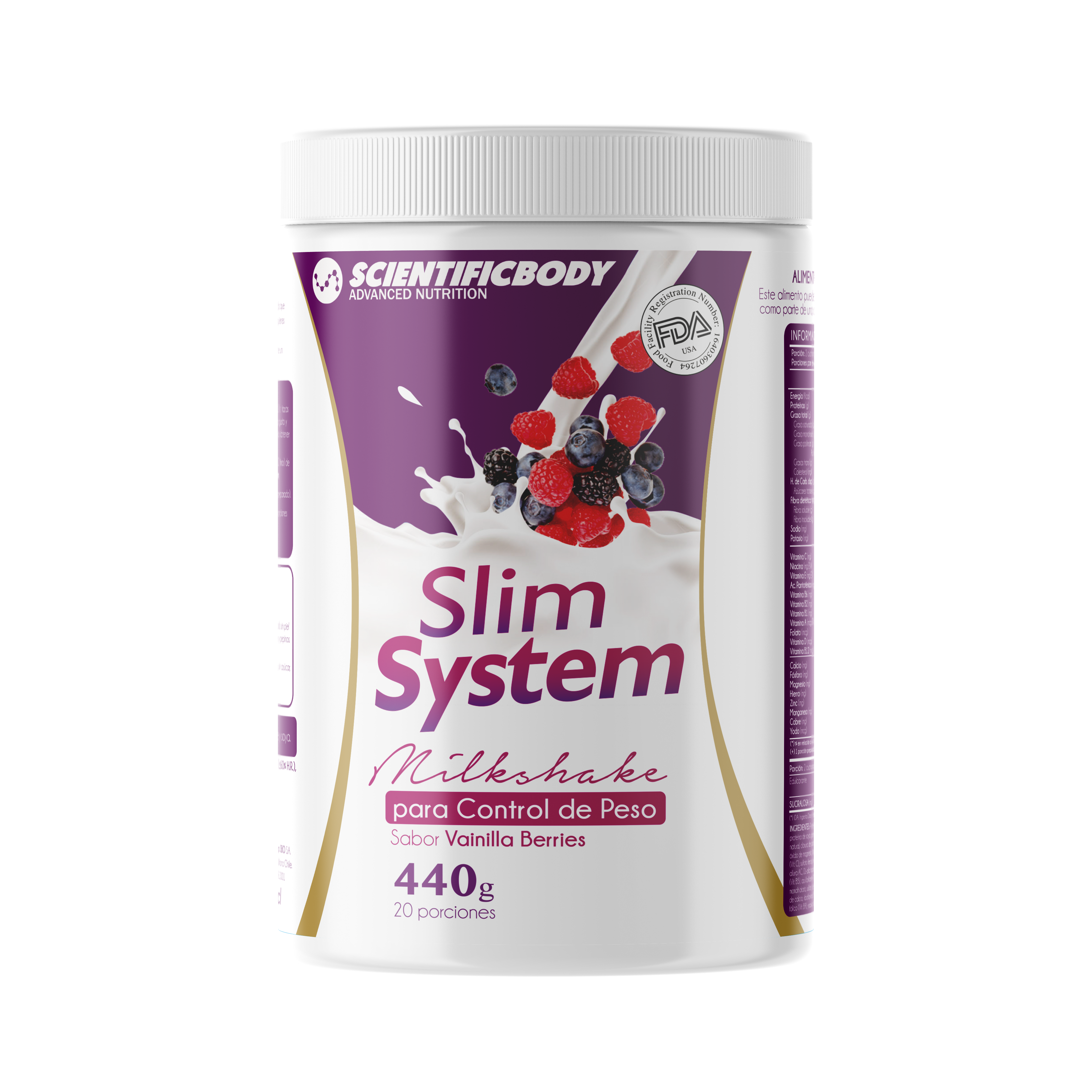 Slim System 440g Sabor Berries 1