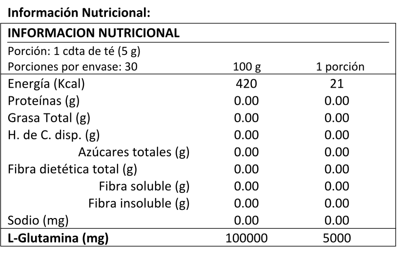L-Glutamina Powder 150g 2