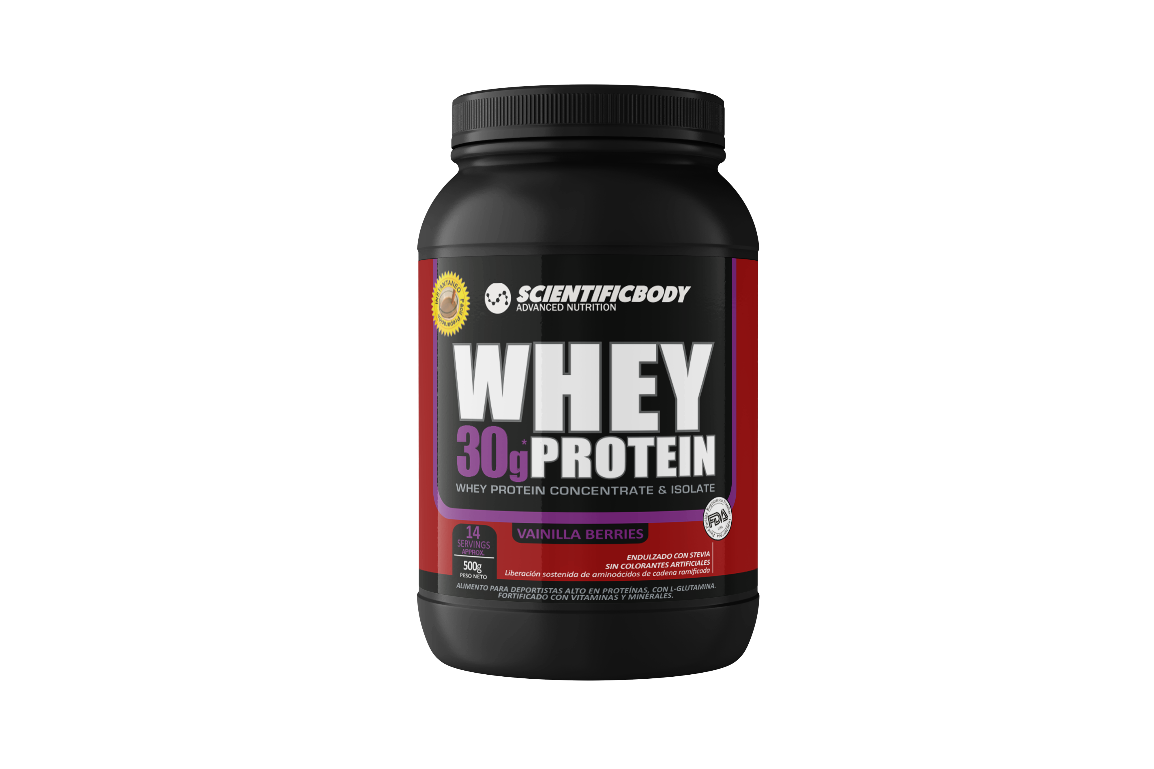 Whey Protein 500gr Sabor Berries 1