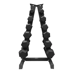 Pack 195 Kg Mancuernas Hexagonales (10 a 22.5kg) + Rack Triangular - Miniatura 4