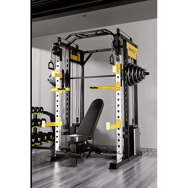 Power Rack SF-PRO + Banco Regulable + 30Kg Discos (PREVENTA) 7