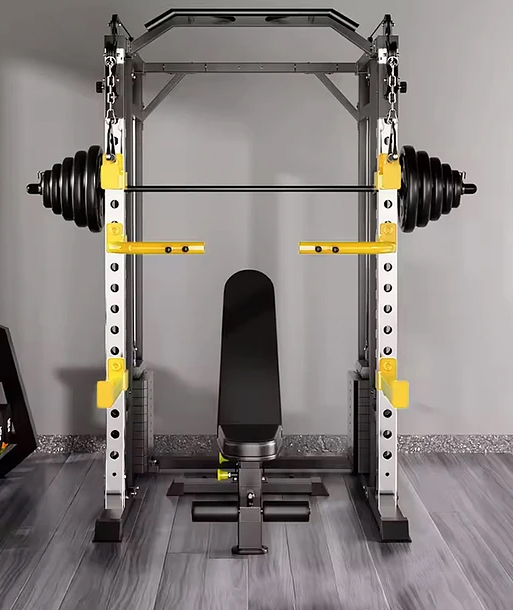 Power Rack SF-PRO + Banco Regulable + 30Kg en Discos 9