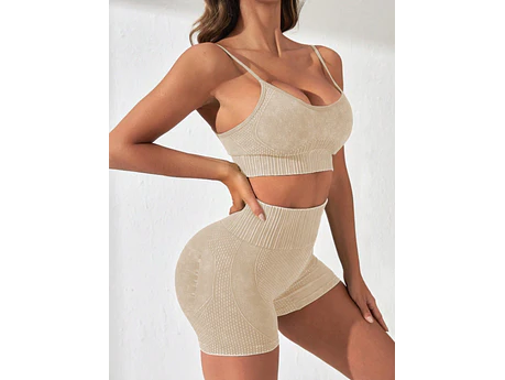 Conjunto Deportivo Beige Jaspeado