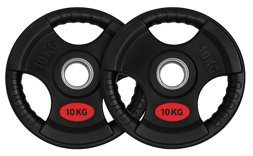 Par Discos Olímpicos Grip 10 Kg (triple agarre) 1