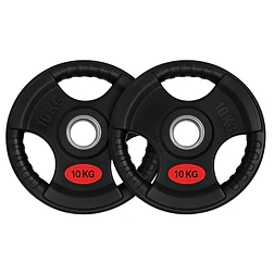 Par Discos Olímpicos Grip 10 Kg (triple agarre) - Miniatura 1
