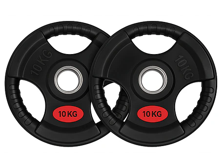 Par Discos Olímpicos Grip 10 Kg (triple agarre)