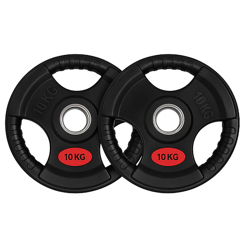 Par Discos Olímpicos Grip 10 Kg (triple agarre)