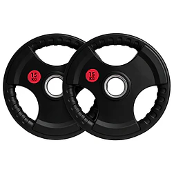 Par Discos Olímpicos Grip 15 Kg (triple agarre) - Miniatura 1