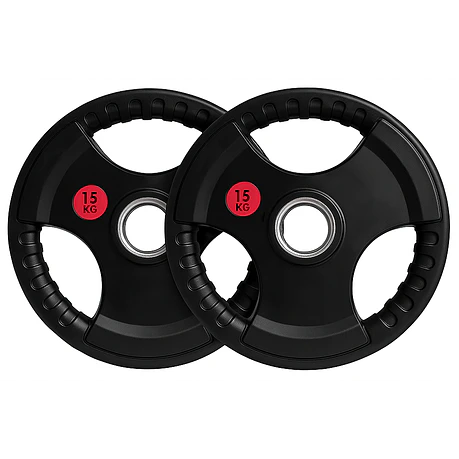 Par Discos Olímpicos Grip 15 Kg (triple agarre)