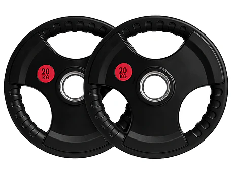Par Discos Olímpicos Grip 20 Kg (triple agarre)