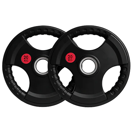 Par Discos Olímpicos Grip 20 Kg (triple agarre)