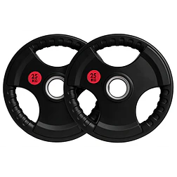 Par Discos Olímpicos Grip 25 Kg (triple agarre) - Miniatura 1