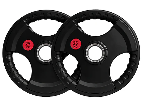 Par Discos Olímpicos Grip 25 Kg (triple agarre)