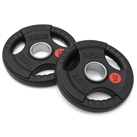 Par Discos Olímpicos Grip 2,5 Kg (triple agarre)
