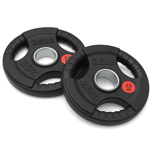 Par Discos Olímpicos Grip 2,5 Kg (triple agarre)