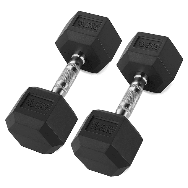Mancuernas Hexagonales Par 12,5 Kg (total 25kg) 1