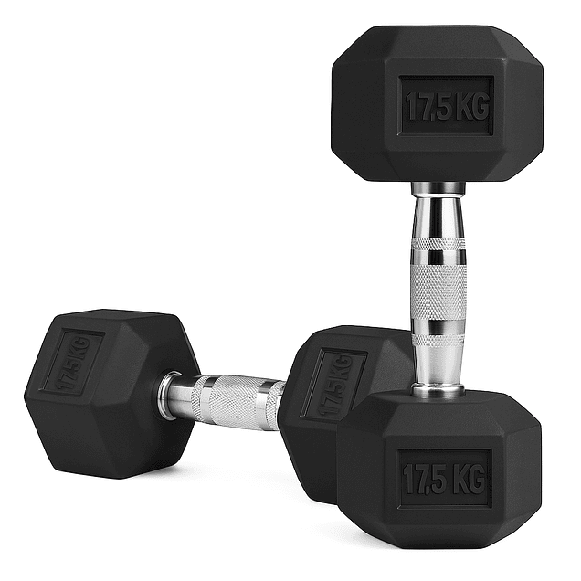 Mancuernas Hexagonales Par 17,5 Kg (total 35kg) 1