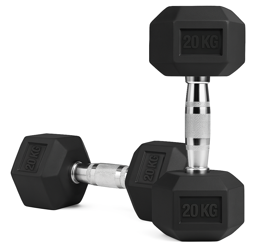 Par Mancuernas Hexagonales 20 Kg (total 40kg) 1