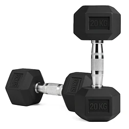 Par Mancuernas Hexagonales 20 Kg (total 40kg) - Miniatura 1