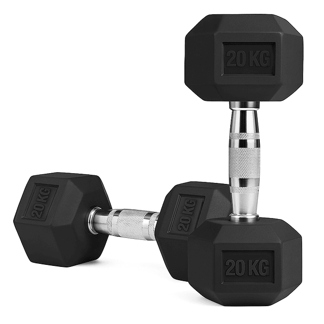 Mancuernas Hexagonales Par 20 Kg (total 40kg) 1