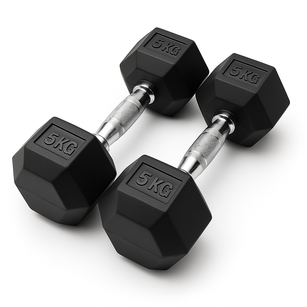 Par Mancuernas Hexagonales 5 Kg (total 10kg) 1