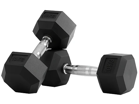 Par Mancuernas Hexagonales 10 Kg (total 20kg)