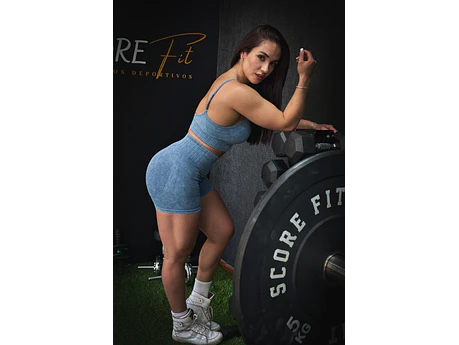 Conjunto Deportivo Celeste Jaspeado
