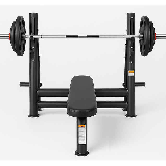 Banco Plano Alto Trafico + Barra 20 Kg + 50 Kg Discos 2