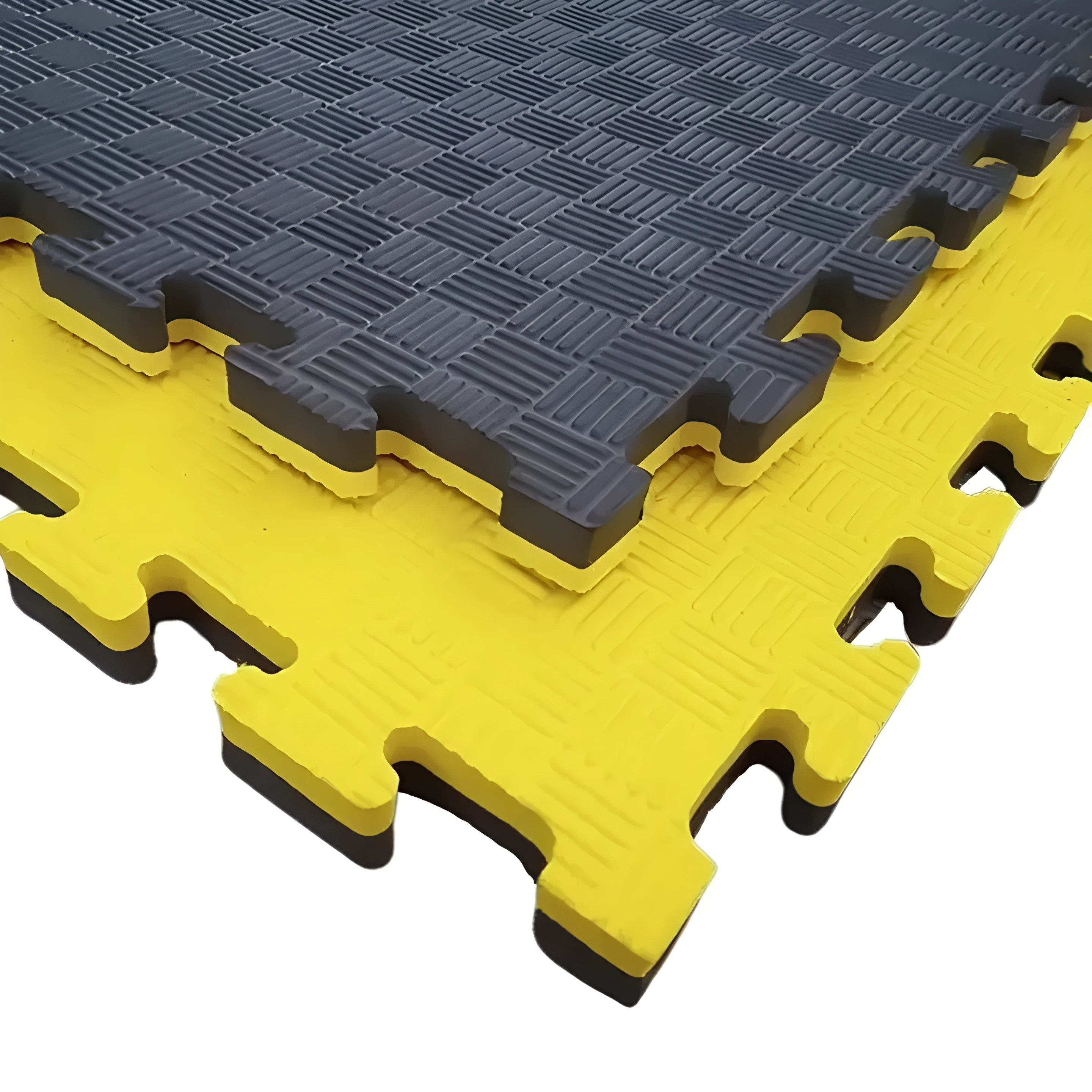 Tatami 100x100x3cm Negro/Amarillo SCORE FIT® 1