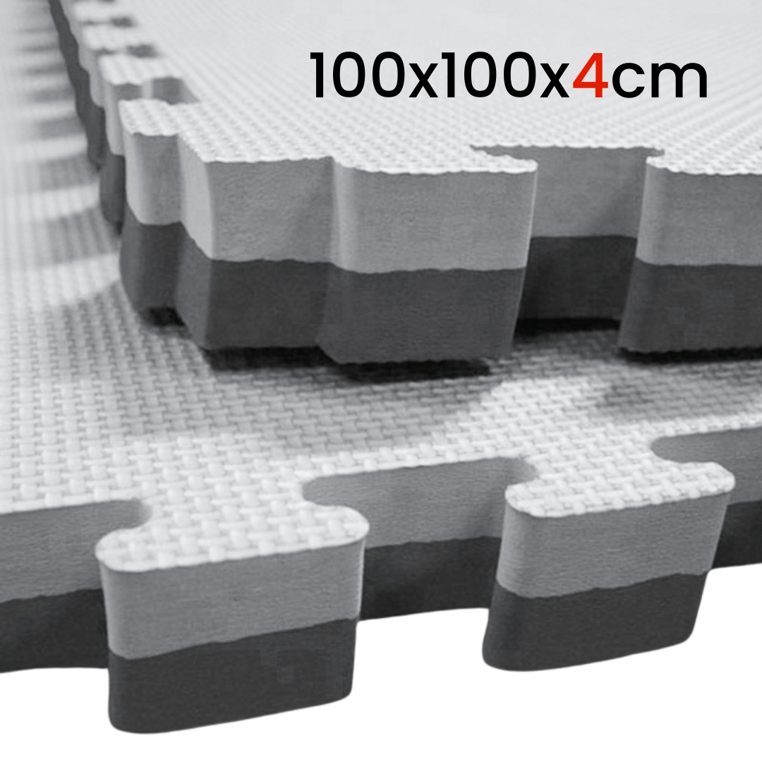 Tatami 100x100x4cm Gris/Negro SCORE FIT® 2
