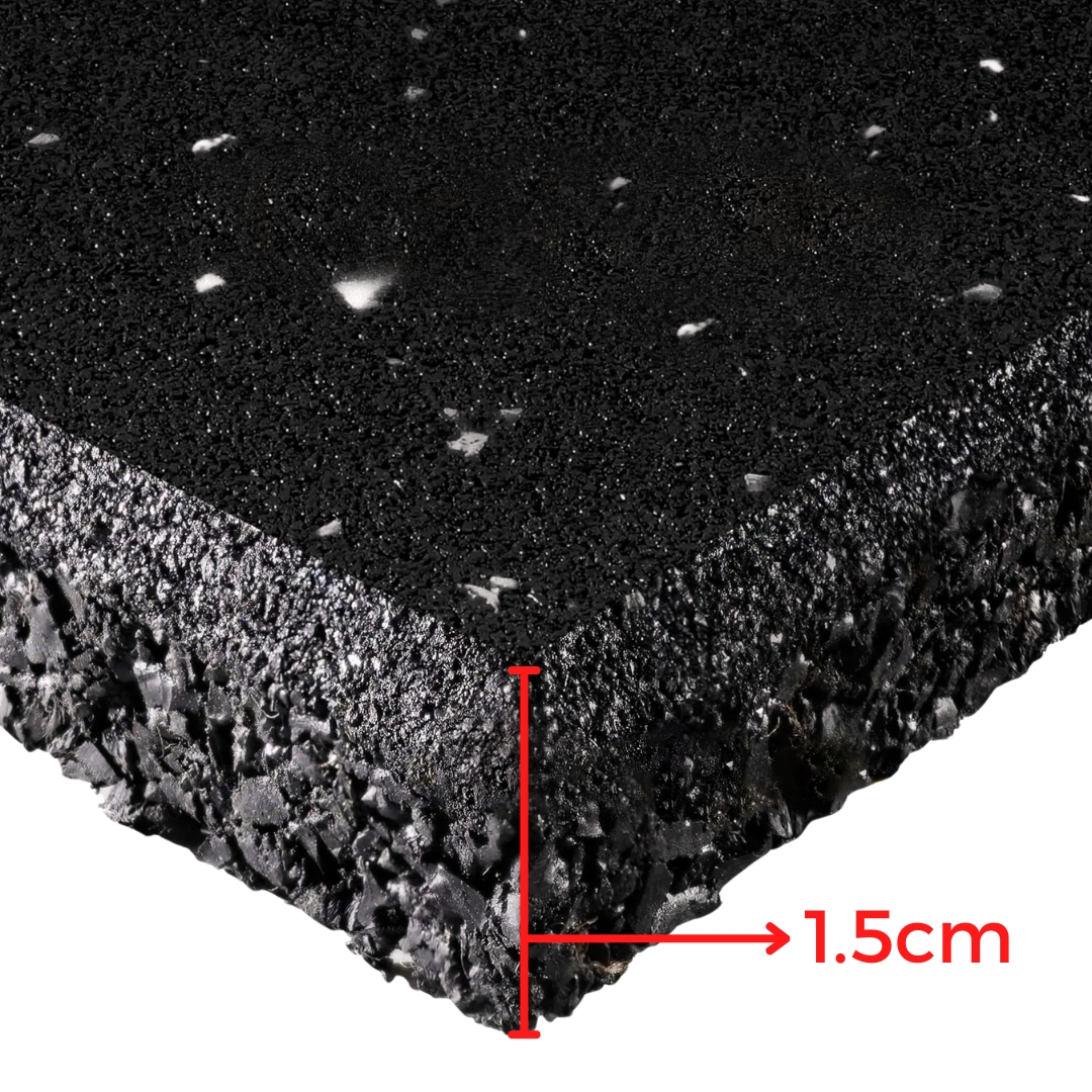 Piso de Caucho 100x100x1.5cm (Superficie Rugosa) 2