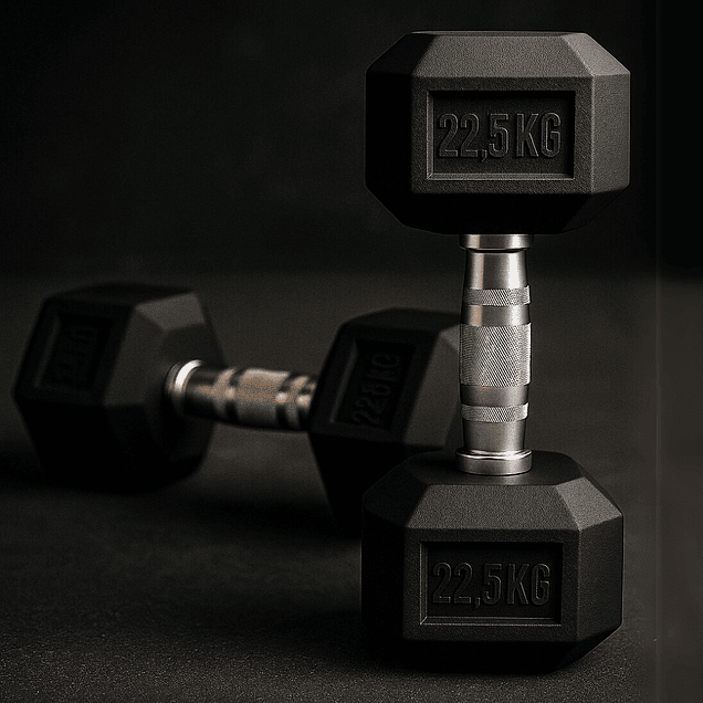Mancuernas Hexagonales Par 22,5 Kg (total 45kg) 4