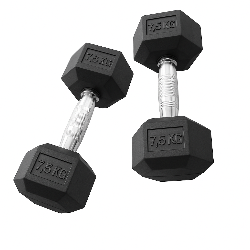 Par Mancuernas Hexagonales 7.5 Kg (total 15kg) 1