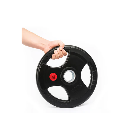 Par Discos Olímpicos Grip 25 Kg (triple agarre)