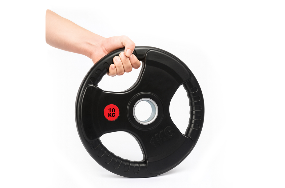 Par Discos Olímpicos Grip 10 Kg (triple agarre) 2