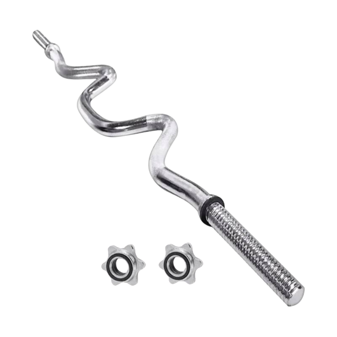 Pack 40 Kg Discos Grip Preolímpicos + Barra W + Cinturón Biceps 4