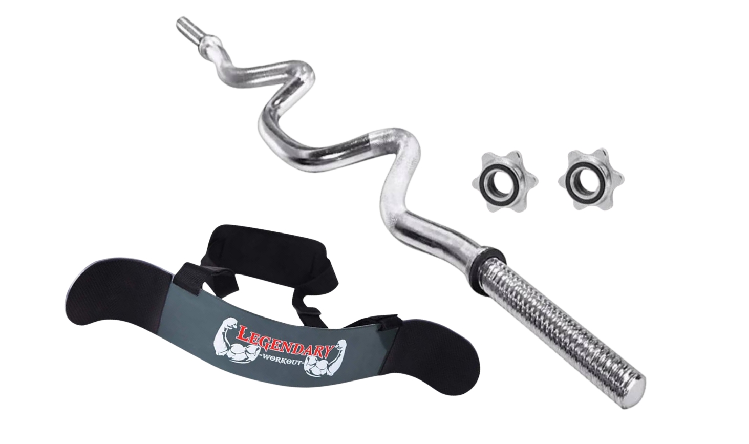 Pack 40 Kg Discos Grip Preolímpicos + Barra W + Cinturón Biceps 2