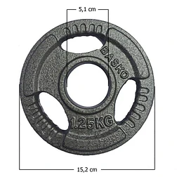 Par Discos Olímpicos Grip 1,25 Kg (triple agarre) - Miniatura 2