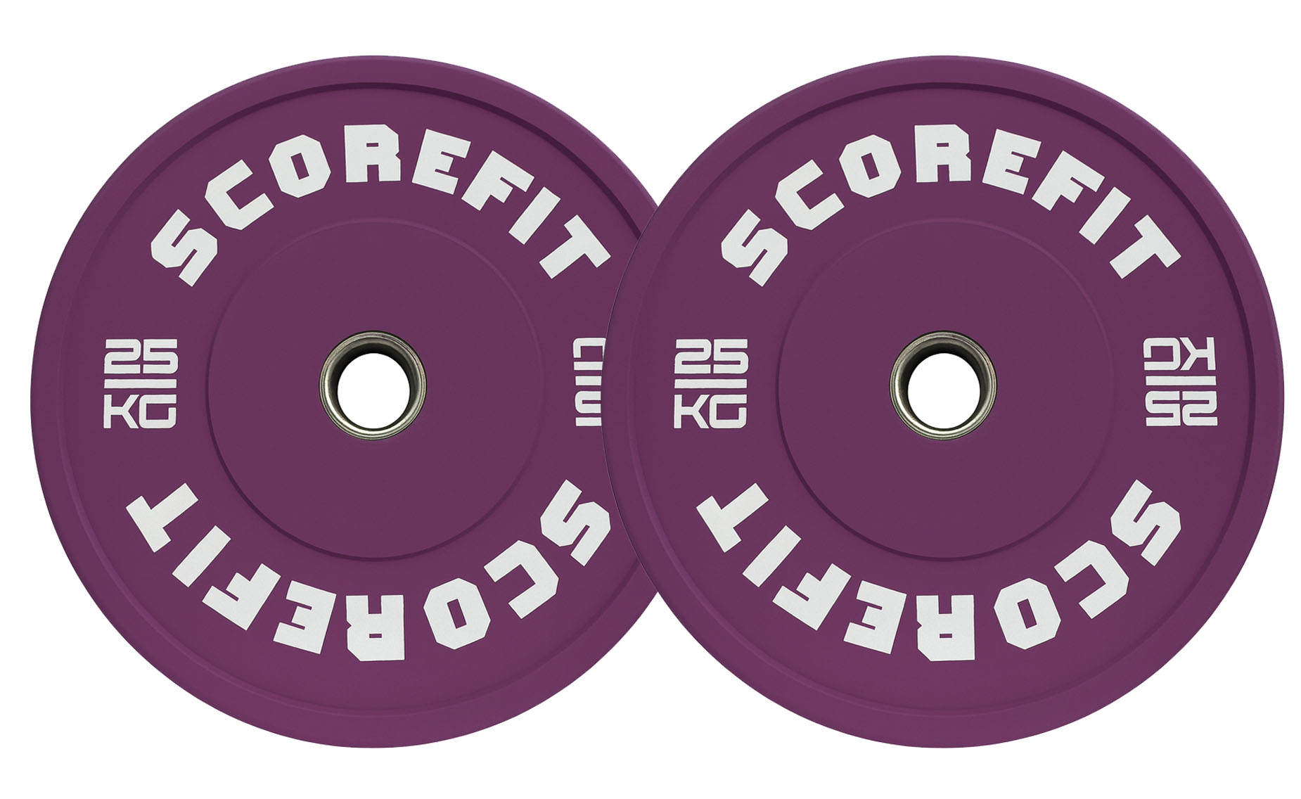 Par Discos Olímpicos Bumper 25 Kg WINE 2