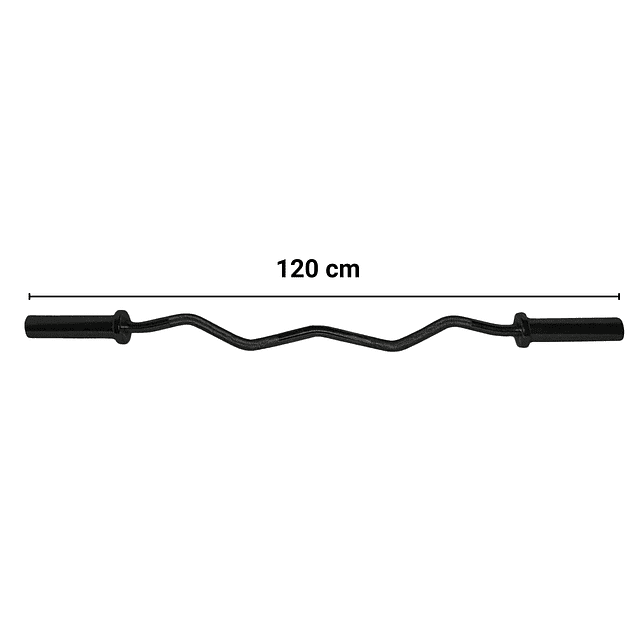 Barra Z Olímpica 9 Kg Black Score Fit® (1.20m) 2