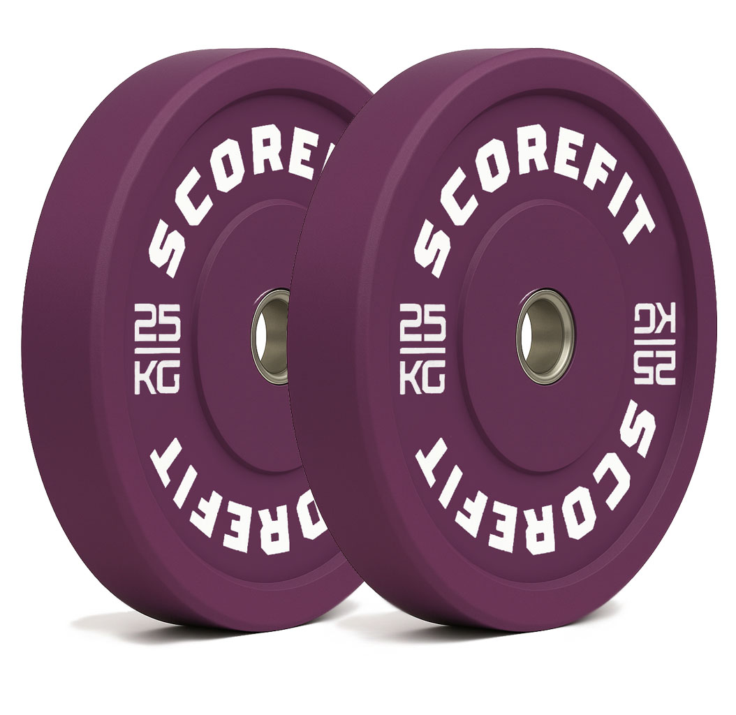 Par Discos Olímpicos Bumper 25 Kg WINE 1