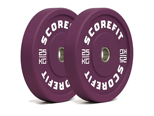 Par Discos Olímpicos Bumper 25 Kg WINE