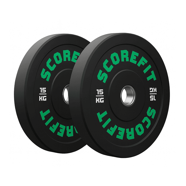 Par Discos Olímpicos Bumper 15 Kg Score Fit® (PREVENTA) 1