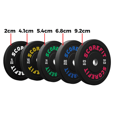 Par Discos Olímpicos Bumper 25 Kg Score Fit® (PREVENTA) 3